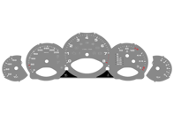 表盘表面。保时捷 997 gen 1 KMH 汽车